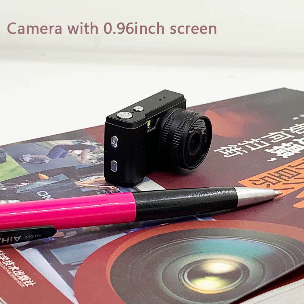 New Retro Mini Camera with Screen Indoor Home Outdoor 1080P Sports Portable Vintage Very Small Mini Camera Video Recorder